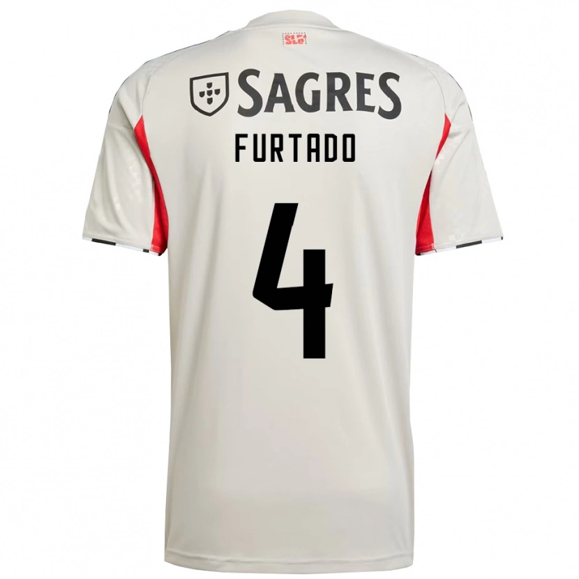Danxen Mulher Camisola Mauro Furtado #4 Branco Sujo Vermelho Alternativa 2025/26 Camisa Brasil
