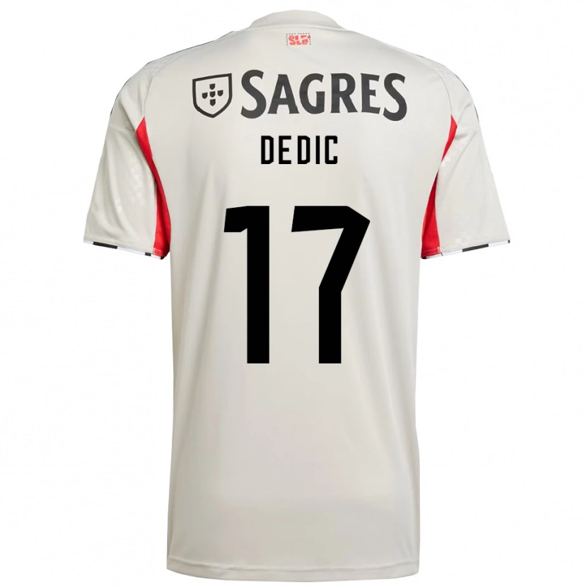 Danxen Mulher Camisola Amar Dedic #17 Branco Sujo Vermelho Alternativa 2025/26 Camisa Brasil