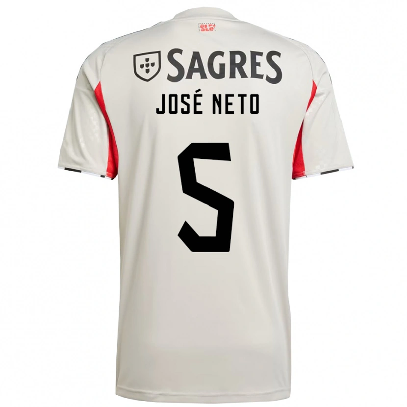 Danxen Mulher Camisola José Neto #5 Branco Sujo Vermelho Alternativa 2025/26 Camisa Brasil