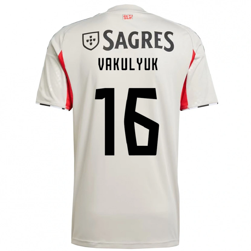 Danxen Mulher Camisola André Vakulyuk #16 Branco Sujo Vermelho Alternativa 2025/26 Camisa Brasil