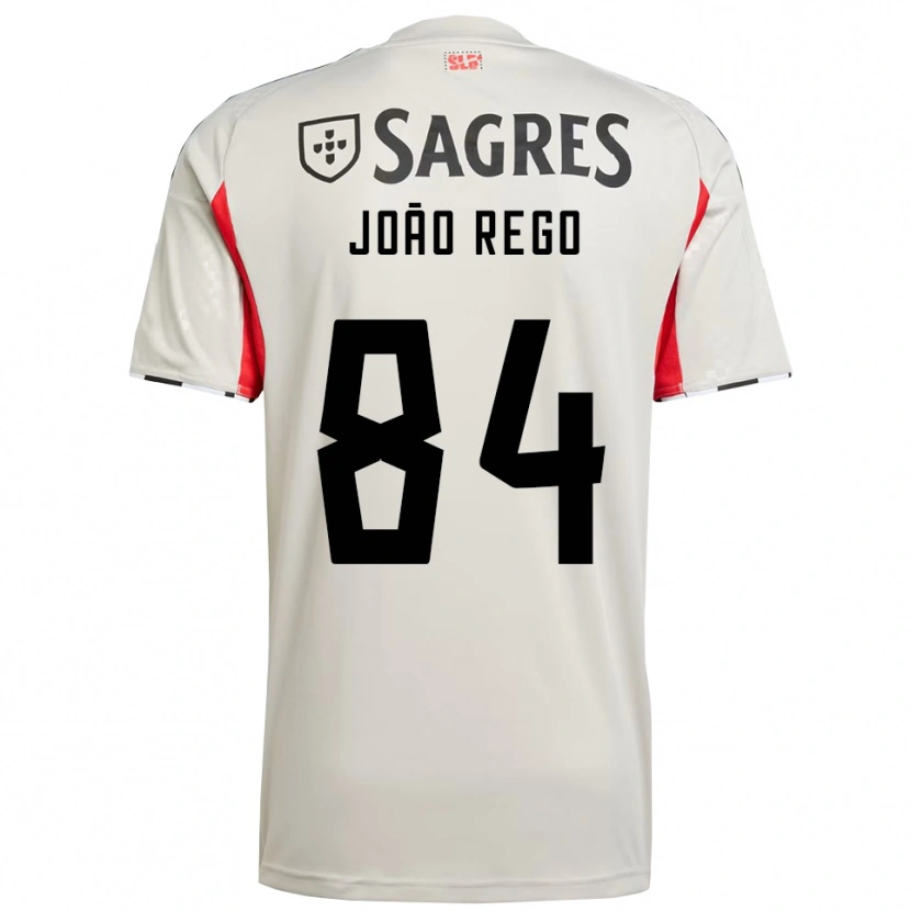 Danxen Mulher Camisola João Rego #84 Branco Sujo Vermelho Alternativa 2025/26 Camisa Brasil