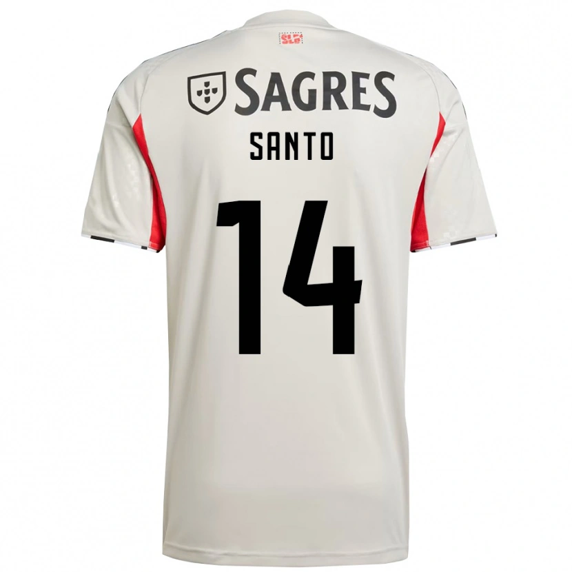 Danxen Mulher Camisola Sandro Santo #14 Branco Sujo Vermelho Alternativa 2025/26 Camisa Brasil