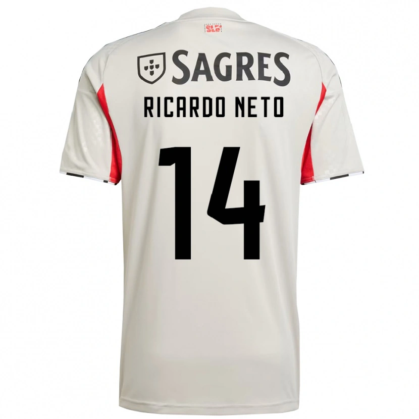 Danxen Mulher Camisola Ricardo Neto #14 Branco Sujo Vermelho Alternativa 2025/26 Camisa Brasil