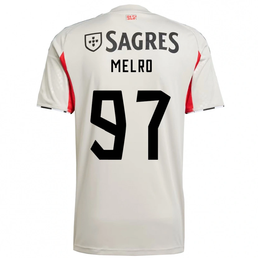 Danxen Mulher Camisola José Melro #97 Branco Sujo Vermelho Alternativa 2025/26 Camisa Brasil