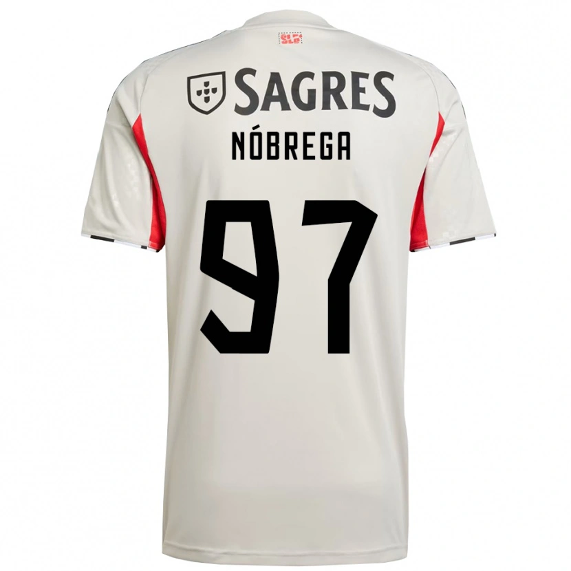 Danxen Mulher Camisola Ricardo Nóbrega #97 Branco Sujo Vermelho Alternativa 2025/26 Camisa Brasil