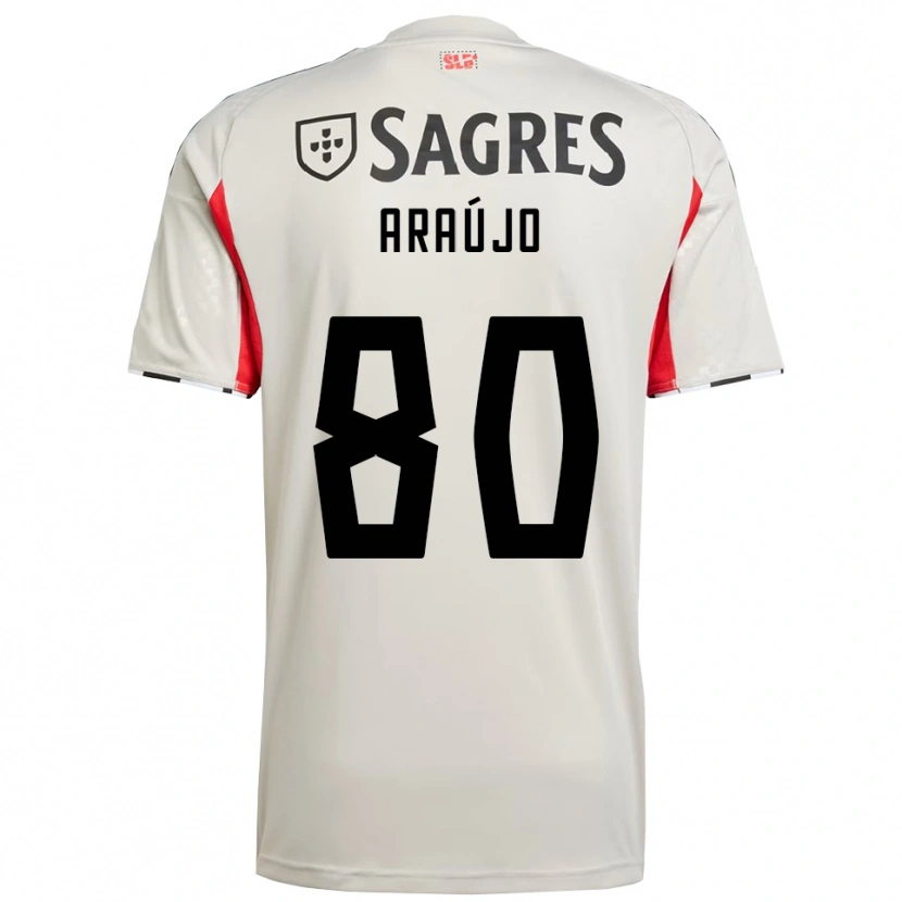 Danxen Mulher Camisola Laís Araújo #80 Branco Sujo Vermelho Alternativa 2025/26 Camisa Brasil