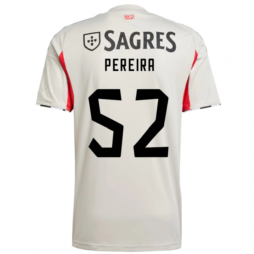 Danxen Mulher Camisola Henrique Pereira #52 Branco Sujo Vermelho Alternativa 2025/26 Camisa Brasil