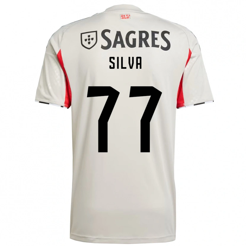 Danxen Mulher Camisola Jessica Silva #77 Branco Sujo Vermelho Alternativa 2025/26 Camisa Brasil