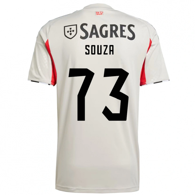 Danxen Mulher Camisola Beni Souza #73 Branco Sujo Vermelho Alternativa 2025/26 Camisa Brasil