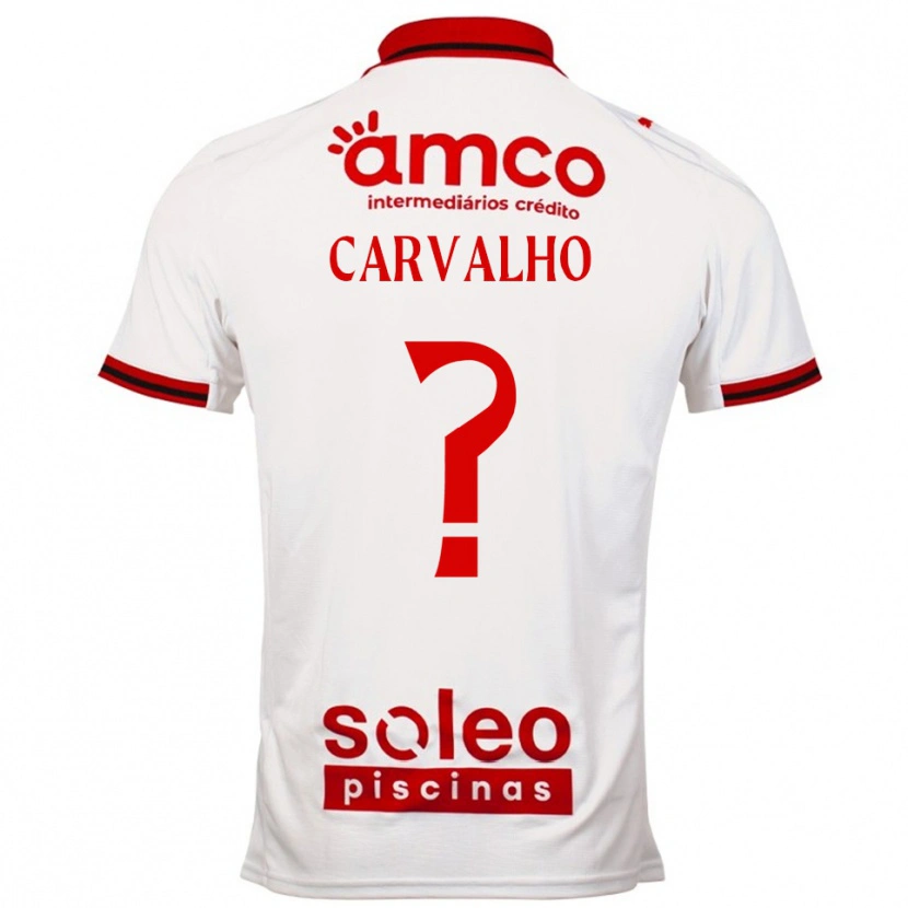 Danxen Mulher Camisola Tiago Carvalho #0 Branco Vermelho Alternativa 2025/26 Camisa Brasil