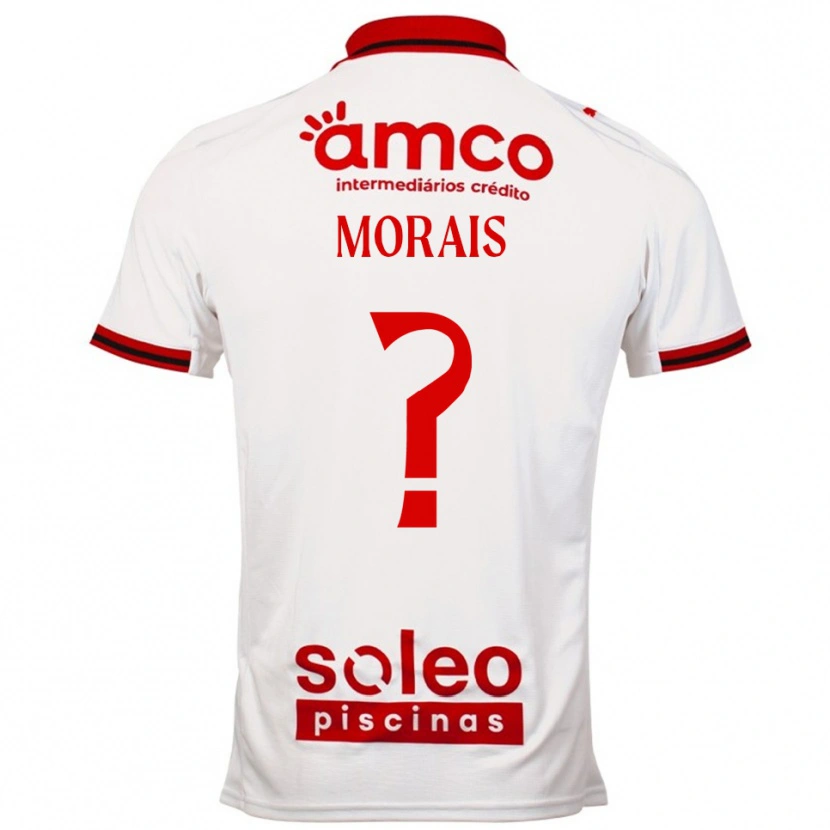 Danxen Mulher Camisola Joao Morais #0 Branco Vermelho Alternativa 2025/26 Camisa Brasil