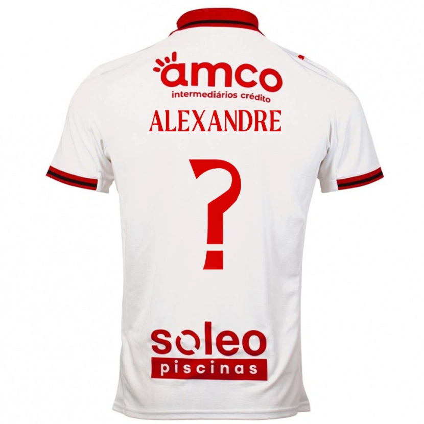 Danxen Mulher Camisola Daniel Alexandre #0 Branco Vermelho Alternativa 2025/26 Camisa Brasil