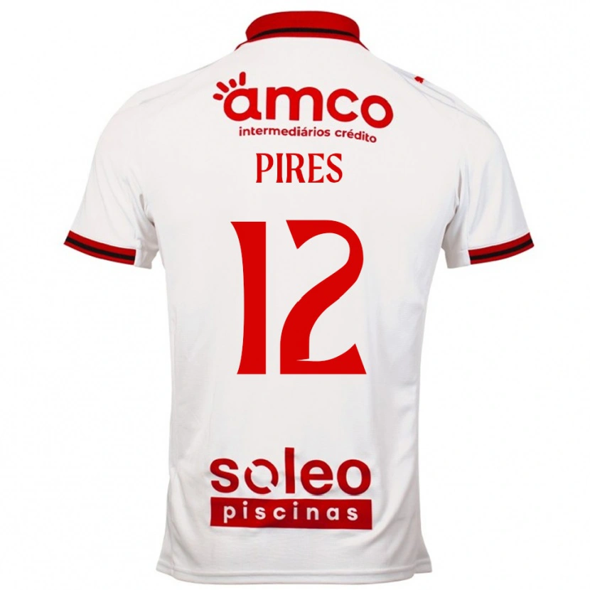 Danxen Mulher Camisola Hugo Pires #12 Branco Vermelho Alternativa 2025/26 Camisa Brasil