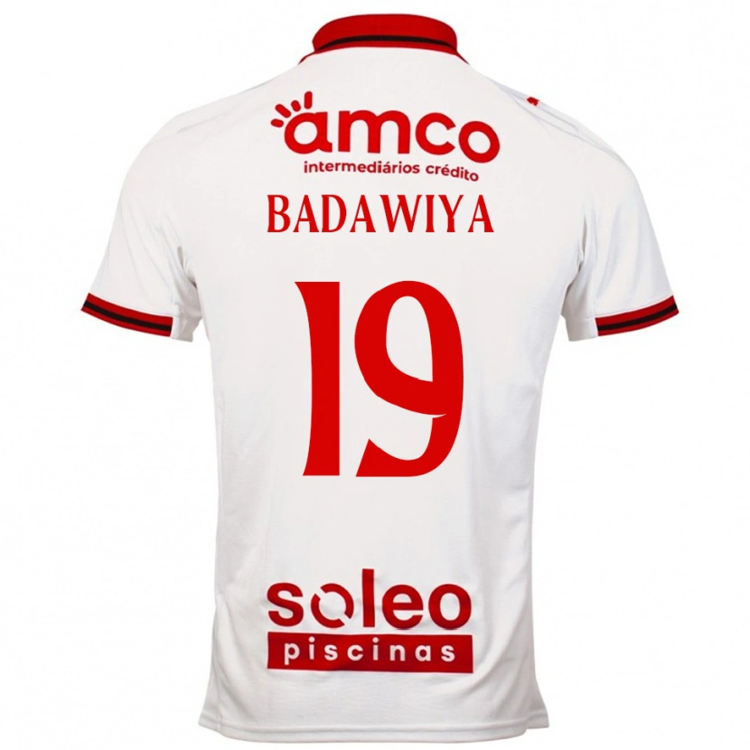 Danxen Mulher Camisola Rola Badawiya #19 Branco Vermelho Alternativa 2025/26 Camisa Brasil
