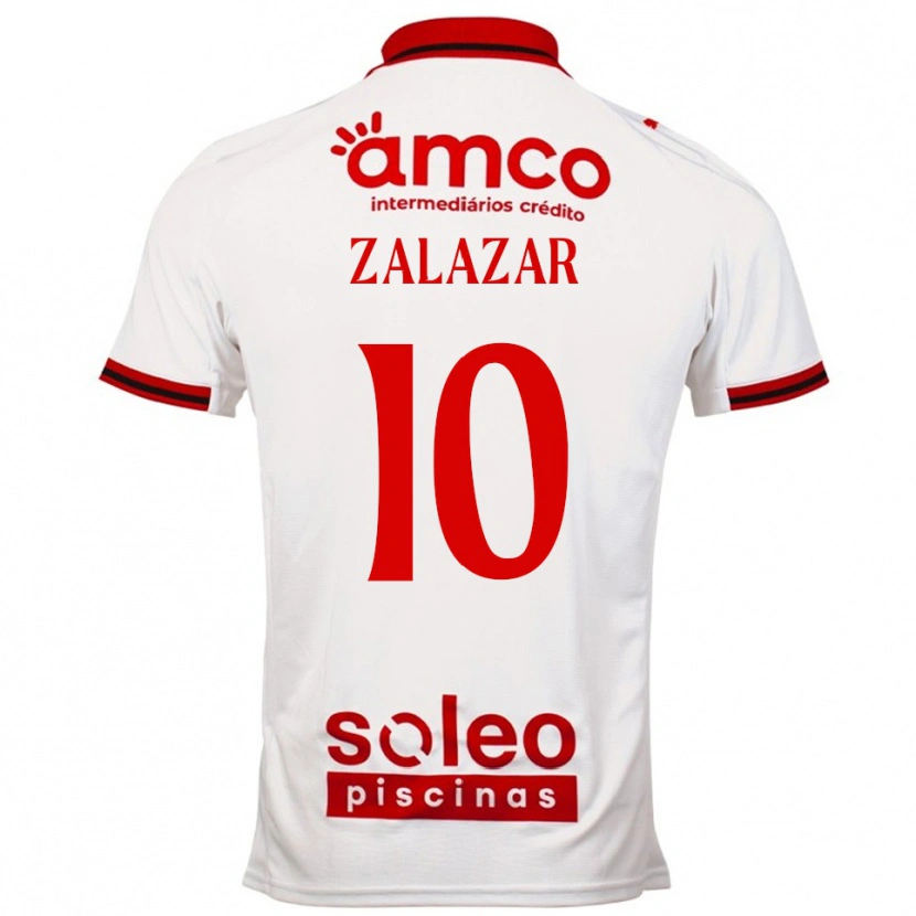 Danxen Mulher Camisola Rodrigo Zalazar #10 Branco Vermelho Alternativa 2025/26 Camisa Brasil