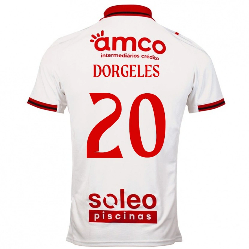 Danxen Mulher Camisola Mario Dorgeles #20 Branco Vermelho Alternativa 2025/26 Camisa Brasil
