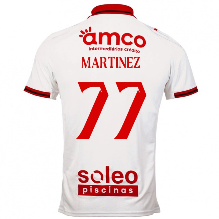 Danxen Mulher Camisola Gabri Martínez #77 Branco Vermelho Alternativa 2025/26 Camisa Brasil