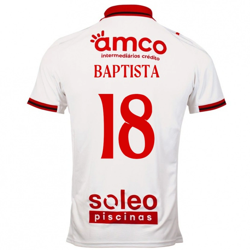 Danxen Mulher Camisola Tiago Baptista #18 Branco Vermelho Alternativa 2025/26 Camisa Brasil