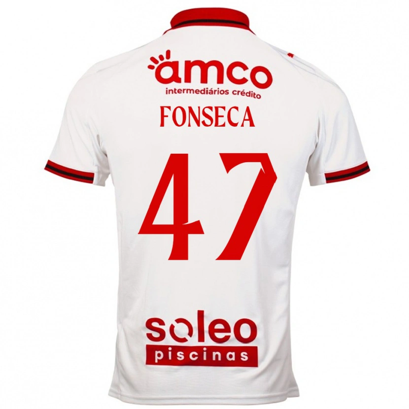 Danxen Mulher Camisola Diogo Fonseca #47 Branco Vermelho Alternativa 2025/26 Camisa Brasil