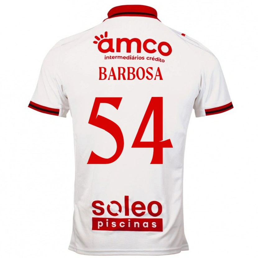 Danxen Mulher Camisola Gui Barbosa #54 Branco Vermelho Alternativa 2025/26 Camisa Brasil