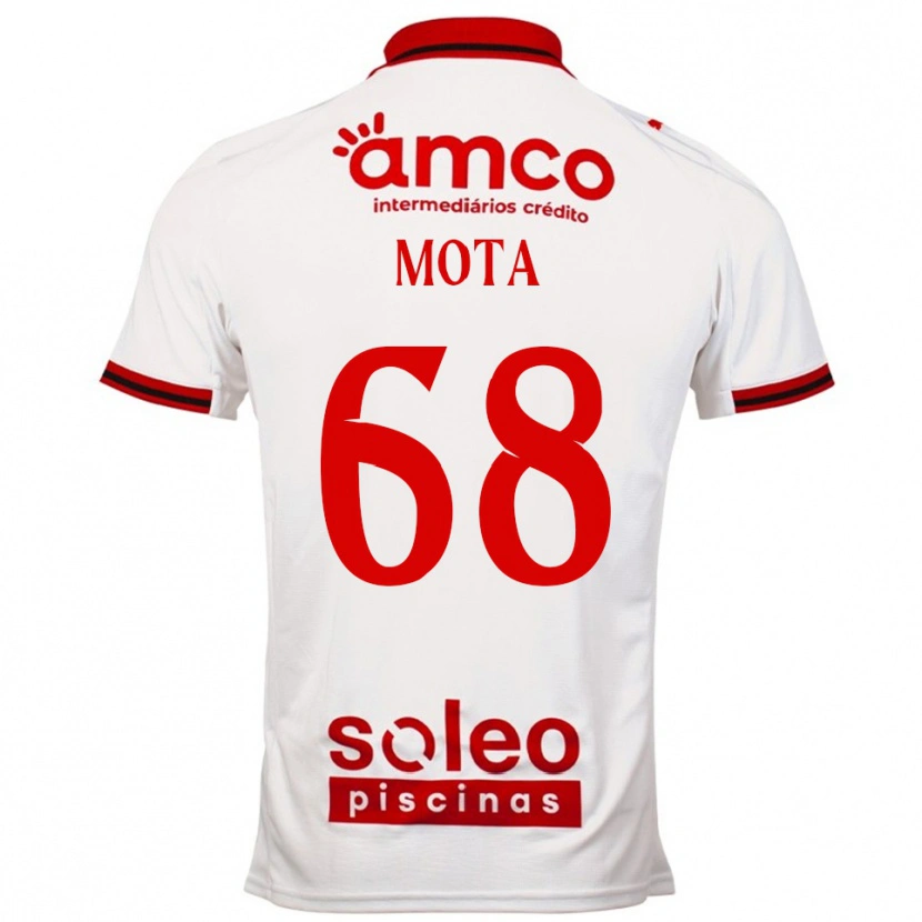 Danxen Mulher Camisola Edgar Mota #68 Branco Vermelho Alternativa 2025/26 Camisa Brasil