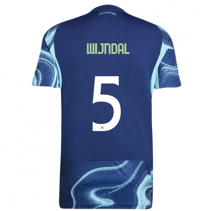 Danxen Mulher Camisola Owen Wijndal #5 Marinho Azul Celeste Alternativa 2025/26 Camisa Brasil