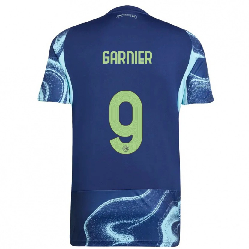Danxen Mulher Camisola Roméo Garnier #9 Marinho Azul Celeste Alternativa 2025/26 Camisa Brasil