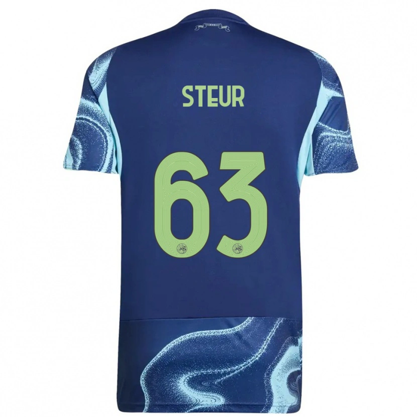 Danxen Mulher Camisola Sean Steur #63 Marinho Azul Celeste Alternativa 2025/26 Camisa Brasil