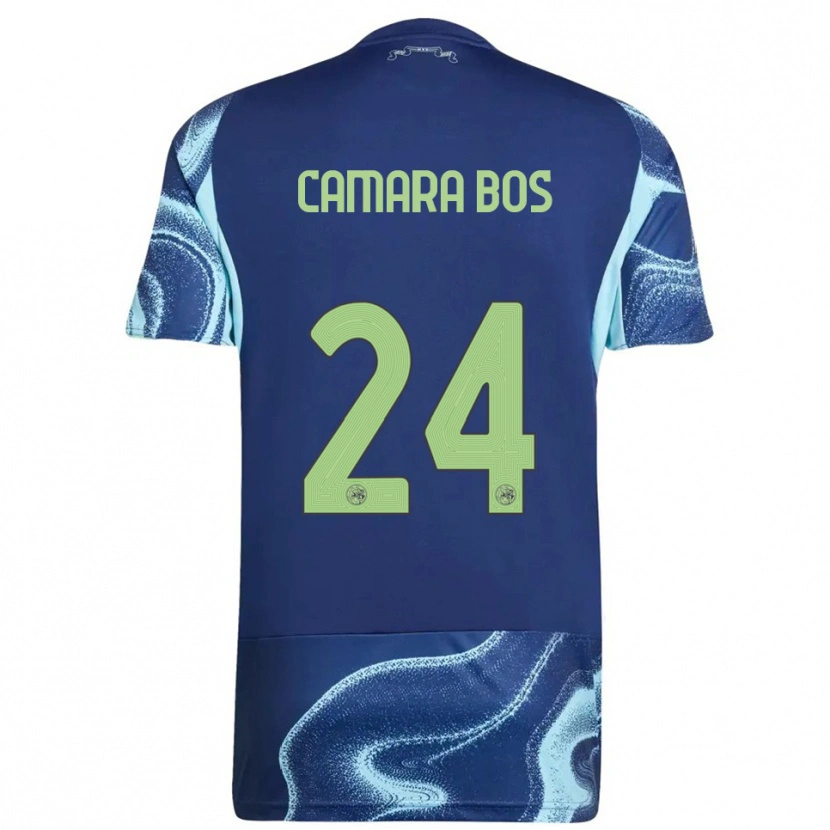 Danxen Mulher Camisola Daniel Camara Bos #24 Marinho Azul Celeste Alternativa 2025/26 Camisa Brasil