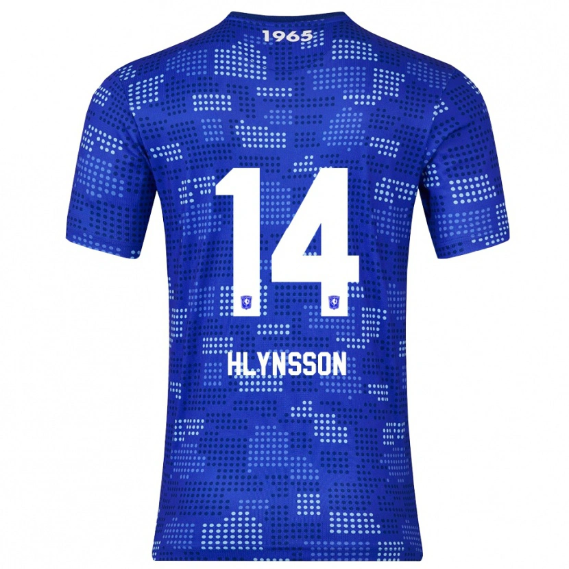 Danxen Mulher Camisola Kristian Hlynsson #14 Azul Azul Celeste Alternativa 2025/26 Camisa Brasil