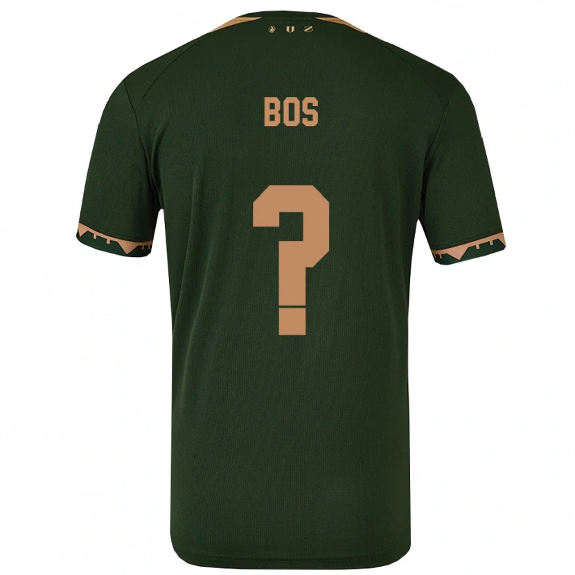 Danxen Mulher Camisola Torben Bos #0 Verde Dourado Alternativa 2025/26 Camisa Brasil