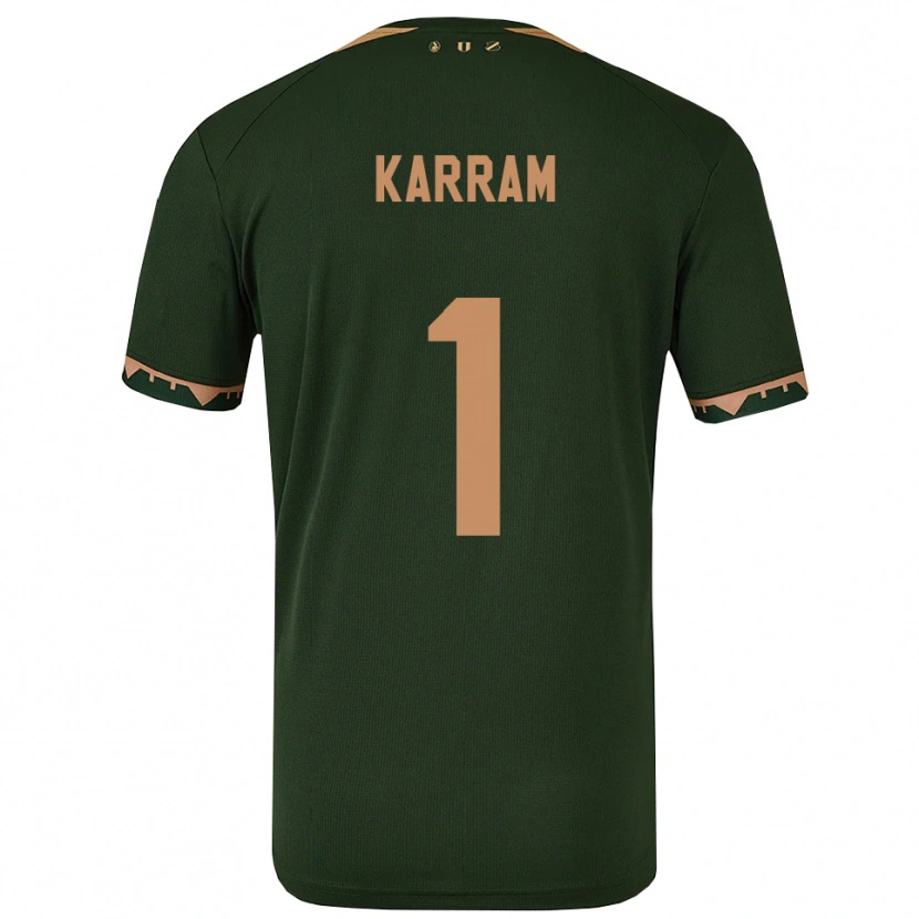 Danxen Mulher Camisola Faris Karram #1 Verde Dourado Alternativa 2025/26 Camisa Brasil