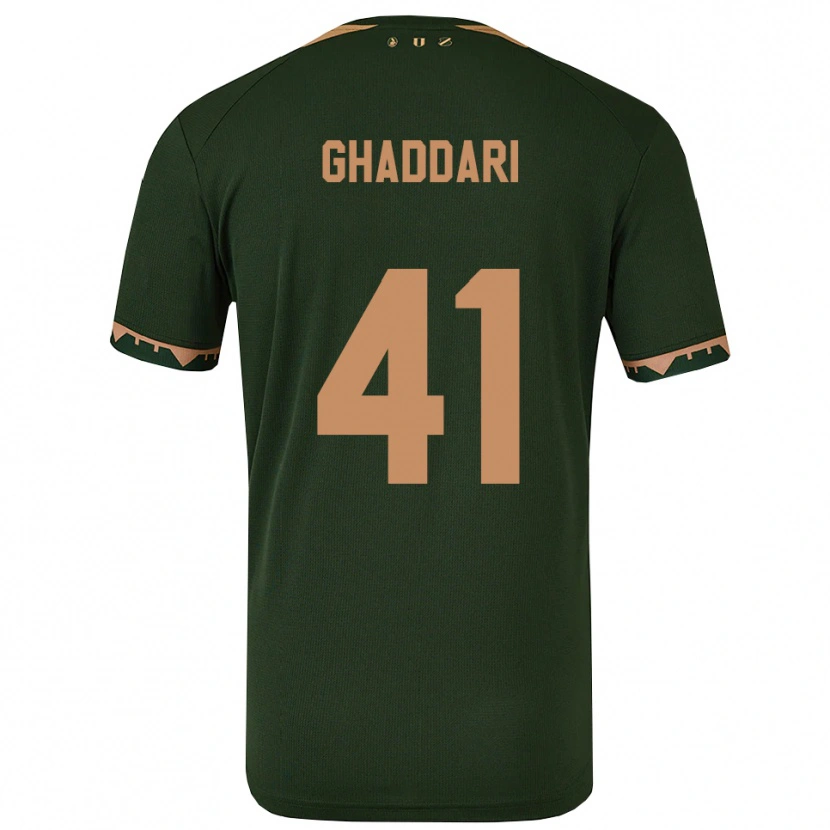 Danxen Mulher Camisola Massien Ghaddari #41 Verde Dourado Alternativa 2025/26 Camisa Brasil