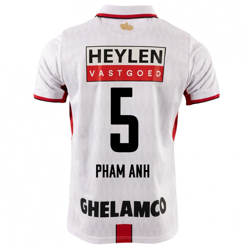 Danxen Mulher Camisola Khoi Pham Anh #5 Branco Vermelho Alternativa 2025/26 Camisa Brasil