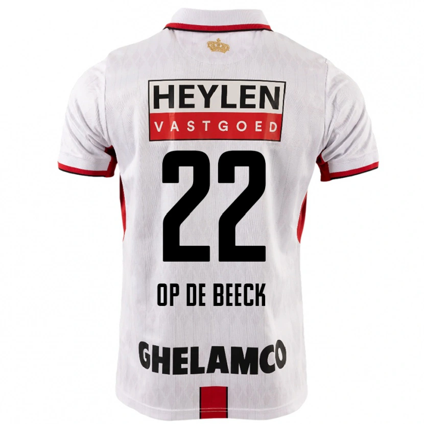 Danxen Mulher Camisola Gregg Op De Beeck #22 Branco Vermelho Alternativa 2025/26 Camisa Brasil