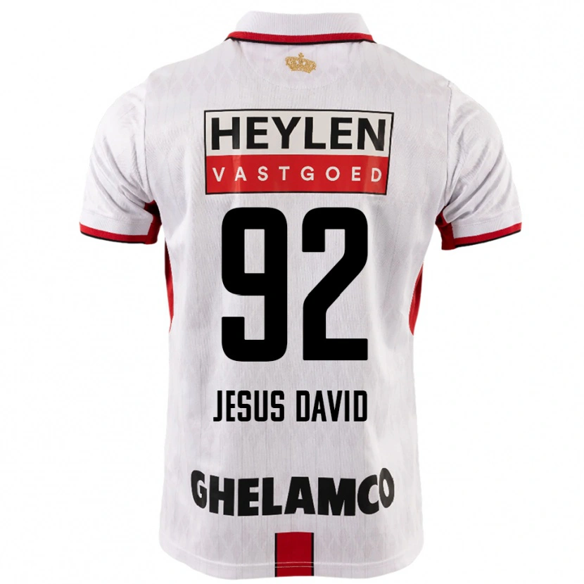 Danxen Mulher Camisola Gabriel Jesus David #92 Branco Vermelho Alternativa 2025/26 Camisa Brasil