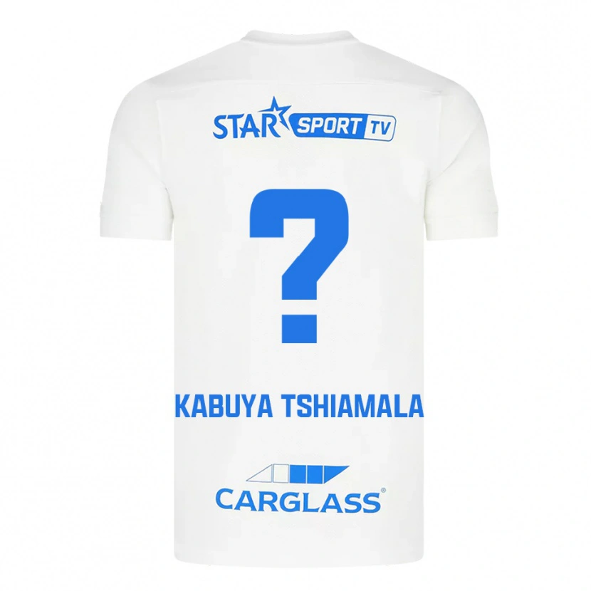 Danxen Mulher Camisola Lino Kabuya Tshiamala #0 Branco Azul Alternativa 2025/26 Camisa Brasil