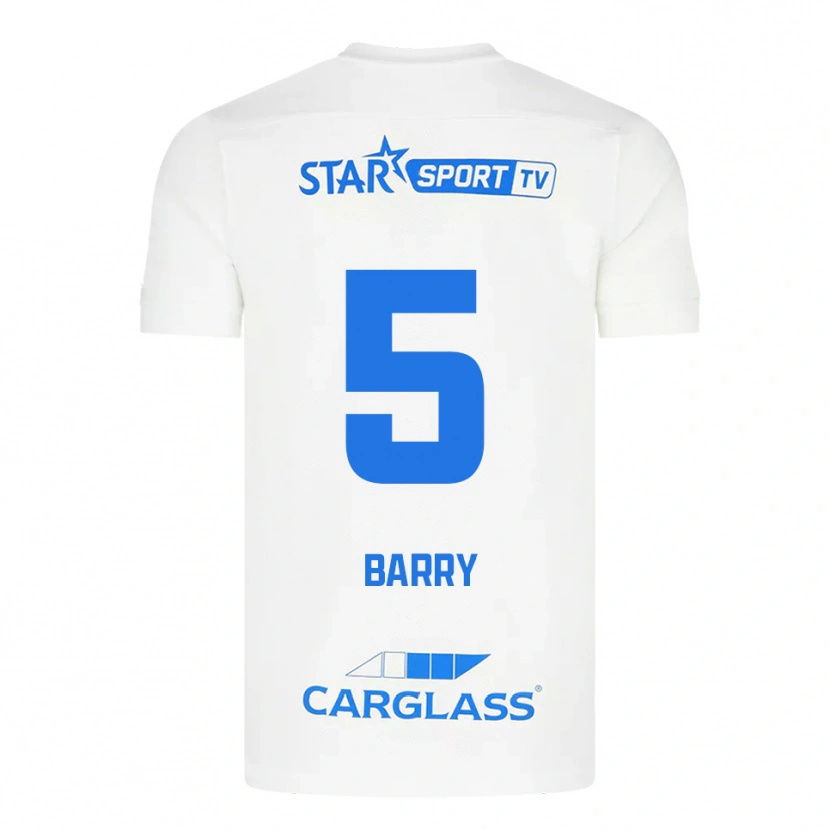 Danxen Mulher Camisola Alpha Barry #5 Branco Azul Alternativa 2025/26 Camisa Brasil
