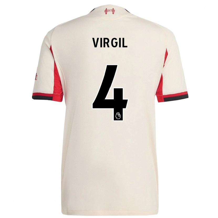 Danxen Mulher Camisola Virgil Van Dijk #4 Branco Preto Alternativa 2025/26 Camisa Brasil