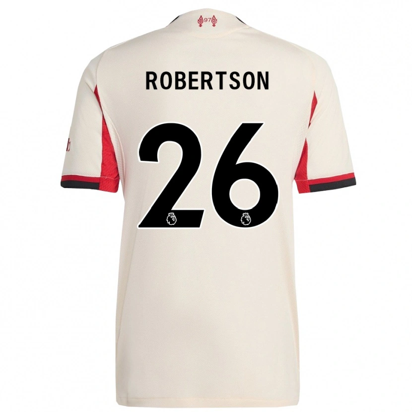 Danxen Mulher Camisola Andrew Robertson #26 Branco Preto Alternativa 2025/26 Camisa Brasil