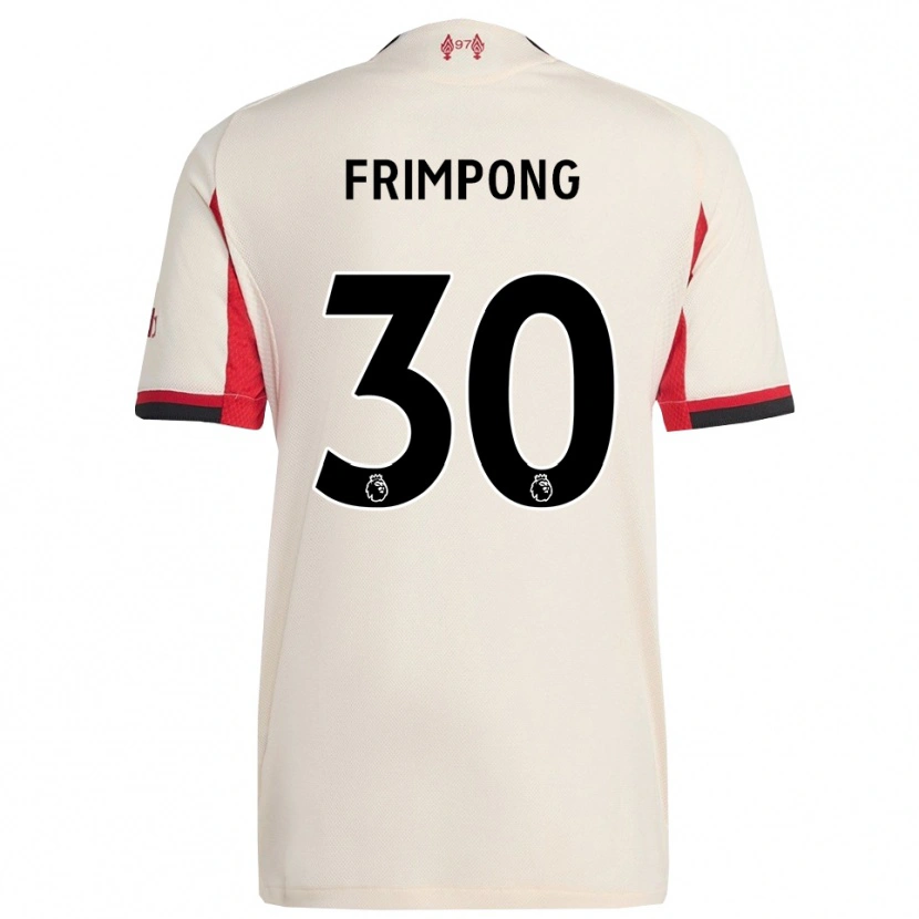Danxen Mulher Camisola Jeremie Frimpong #30 Branco Preto Alternativa 2025/26 Camisa Brasil