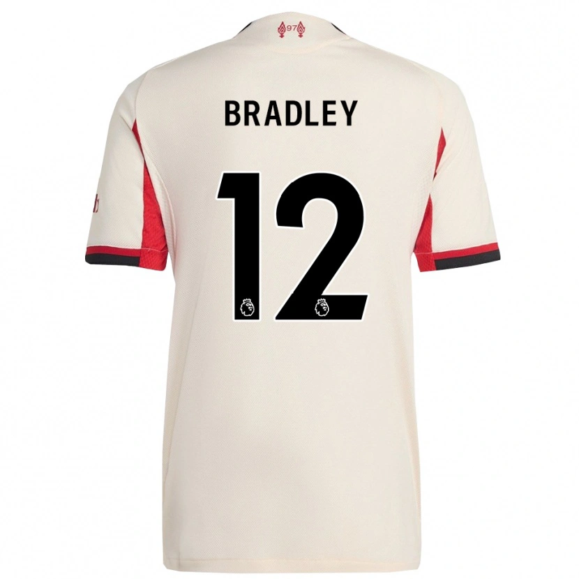 Danxen Mulher Camisola Conor Bradley #12 Branco Preto Alternativa 2025/26 Camisa Brasil