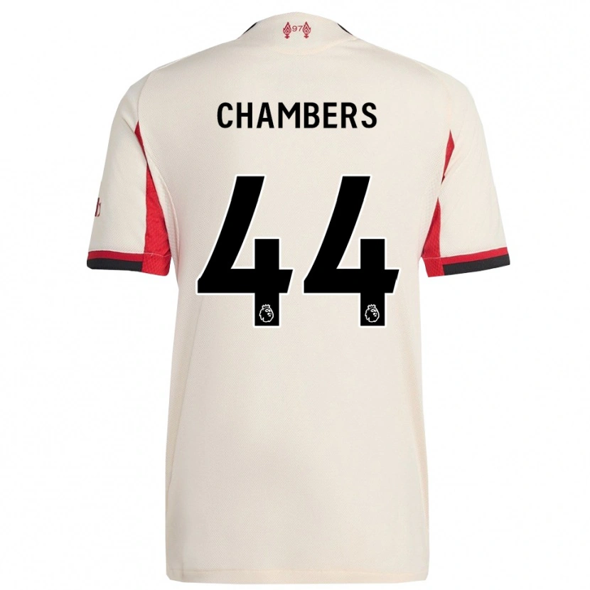 Danxen Mulher Camisola Luke Chambers #44 Branco Preto Alternativa 2025/26 Camisa Brasil