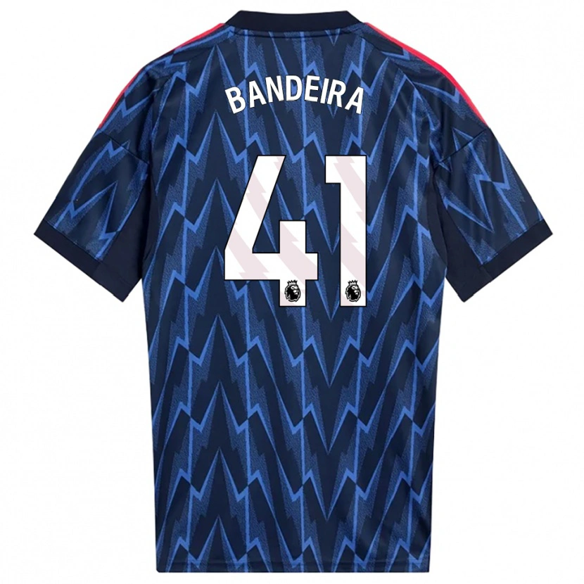 Danxen Mulher Camisola Mauro Bandeira #41 Marinho Vermelho Alternativa 2025/26 Camisa Brasil