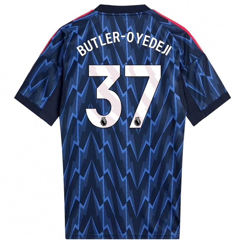 Danxen Mulher Camisola Nathan Butler-Oyedeji #37 Marinho Vermelho Alternativa 2025/26 Camisa Brasil
