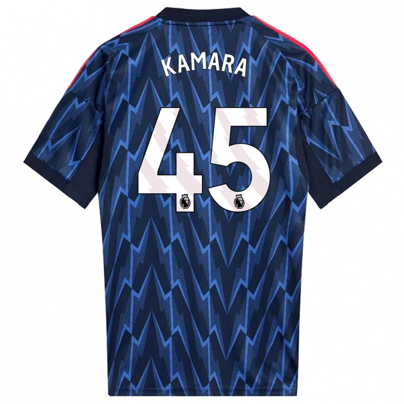 Danxen Mulher Camisola Osman Kamara #45 Marinho Vermelho Alternativa 2025/26 Camisa Brasil