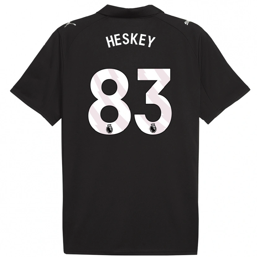 Danxen Mulher Camisola Reigan Heskey #83 Preto Branco Alternativa 2025/26 Camisa Brasil
