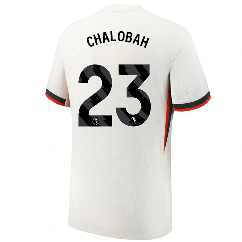 Danxen Mulher Camisola Trevoh Chalobah #23 Branco Verde Alternativa 2025/26 Camisa Brasil