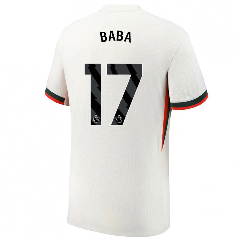 Danxen Mulher Camisola Abdul-Rahman Baba #17 Branco Verde Alternativa 2025/26 Camisa Brasil