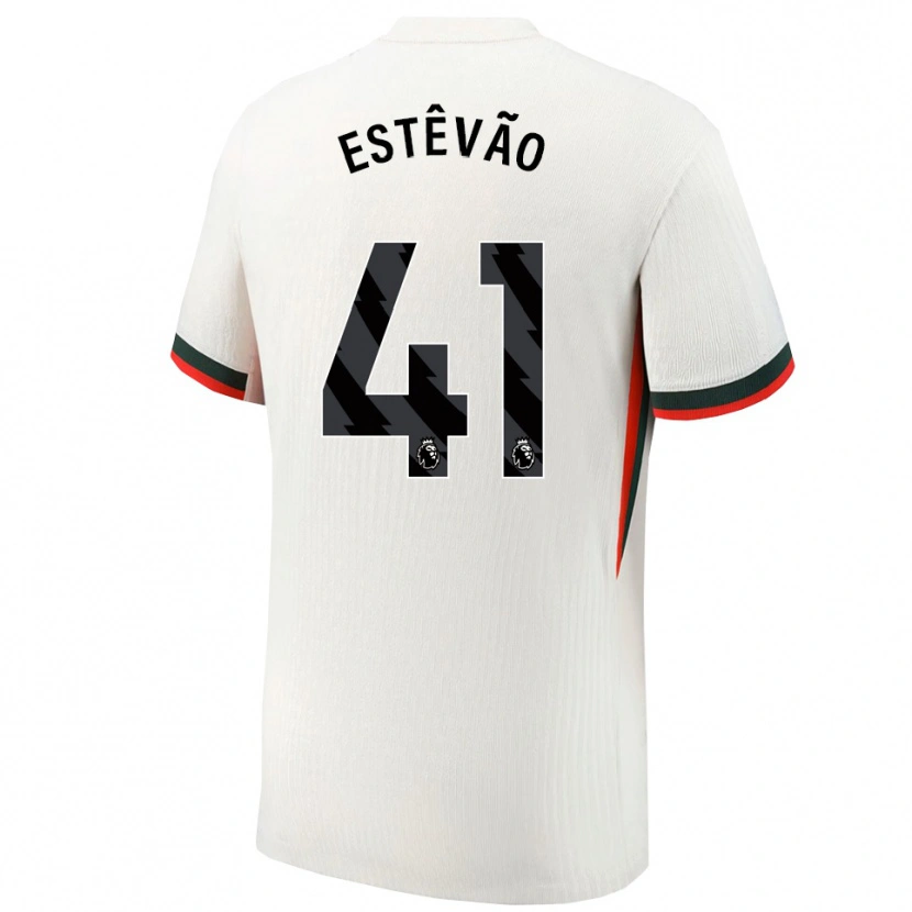 Danxen Mulher Camisola Estêvão #41 Branco Verde Alternativa 2025/26 Camisa Brasil